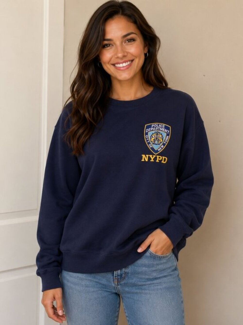 Navy Sweatshirt size M NYPD SIZE M